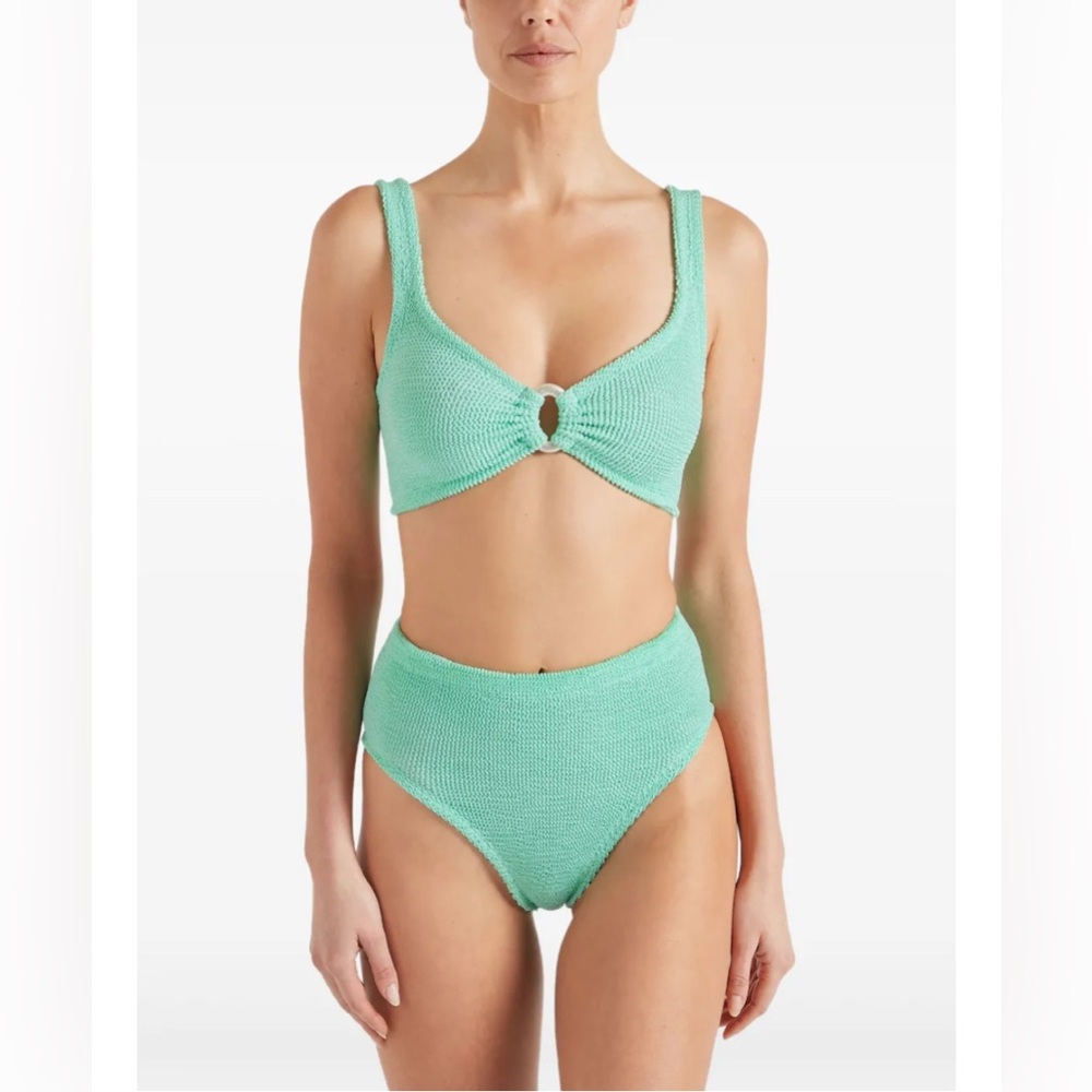 HUNZA G  Nadine O-Ring Two-Piece Swimsuit